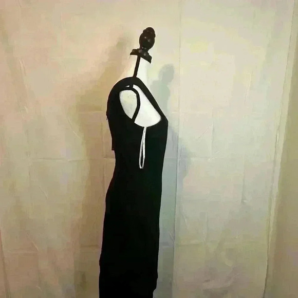 Lulus Good Times Only Black Fitted One-Shoulder Maxi Dress Women's Size M - Picture 7 of 12